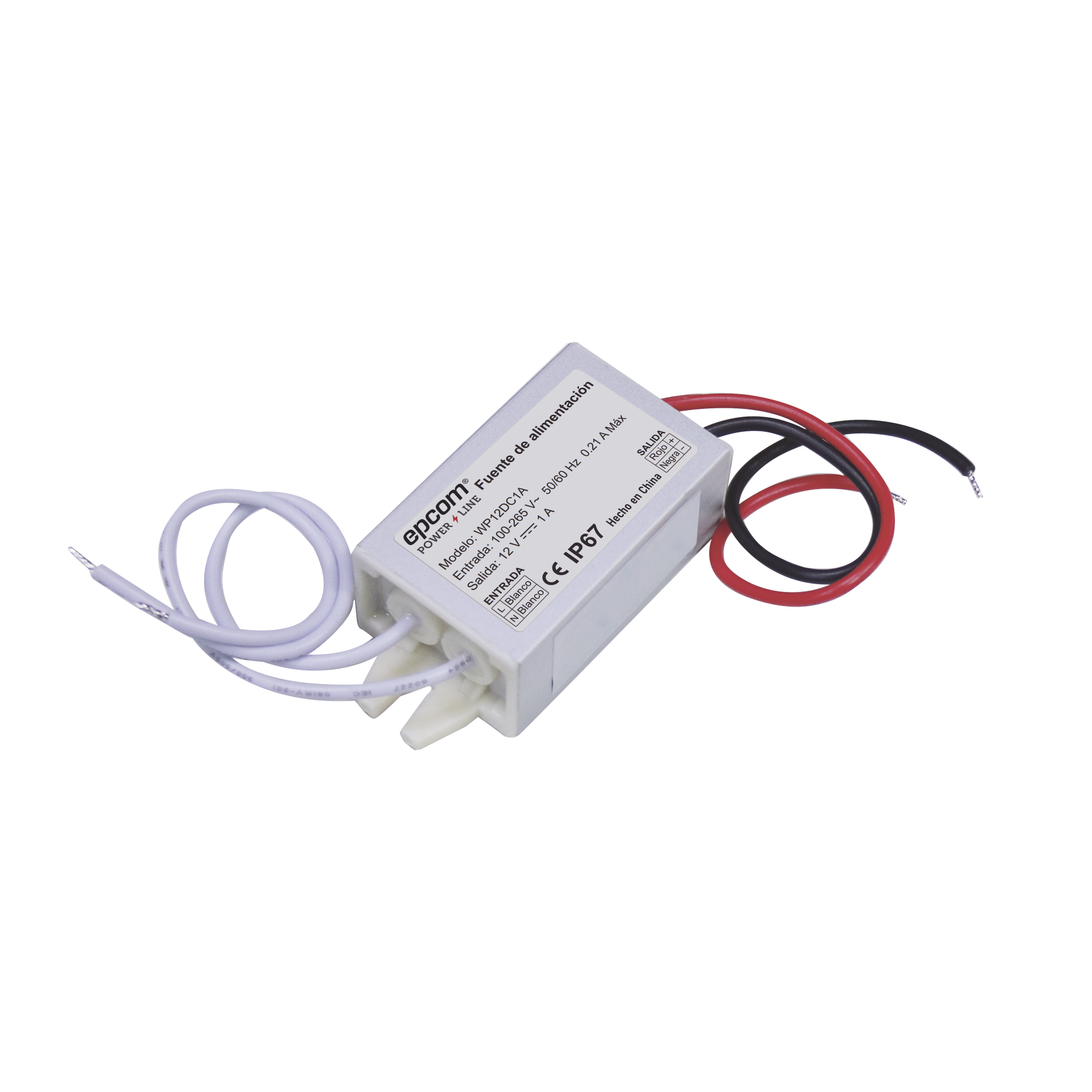 WP12DC1A|FUENTE DE ALIMENTANTACION PARA INTEMPERIE WATERPROOF 12 V @ 1 A